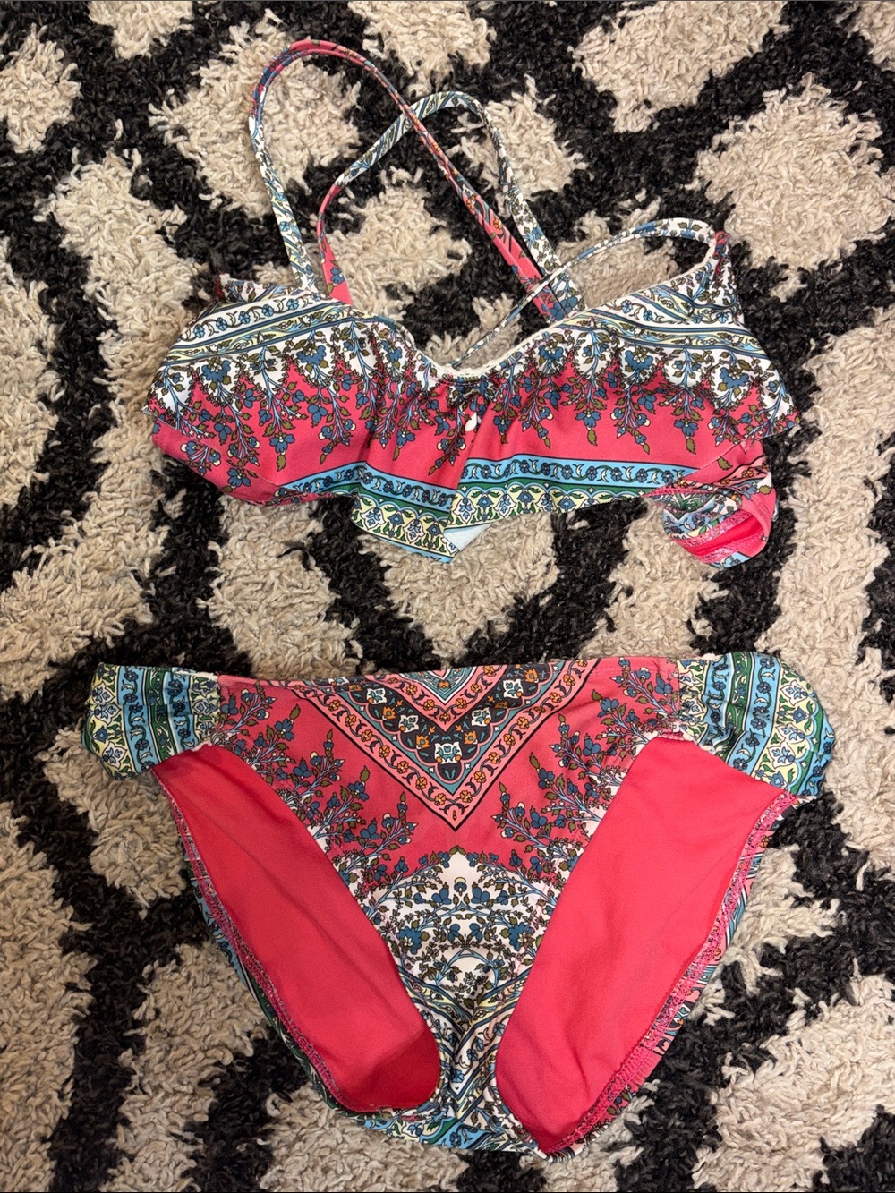 OFFERS OPEN! Lucky Brand Francesca Boho Handkerchief Bikini set size M/L